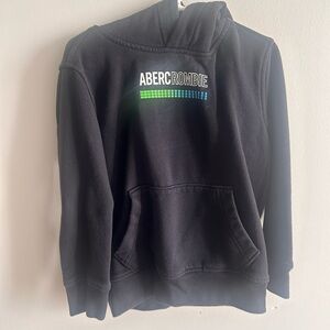 BUNDLE ONLY - 2+ ITEMS

Abercrombie Kids Black Hoodie with Blue and Green Design